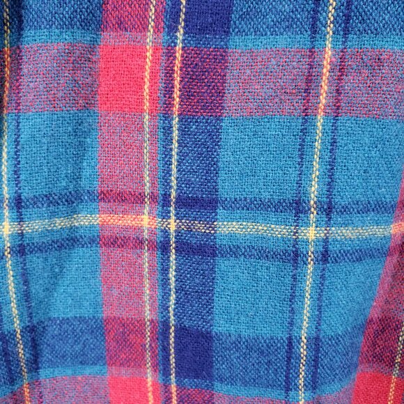Vintage Wilderness Sweater Men's Size XL Flannel Button Up Plaid Quilted Outdoor - Picture 10 of 15